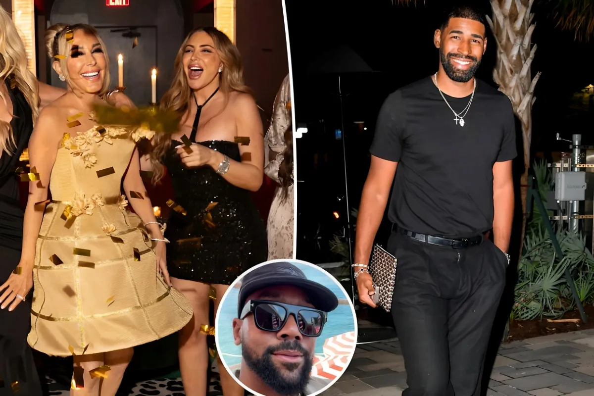 ‘Glowing’ Larsa Pippen, 50, shows PDA with basketball player Jeff Coby, 31, at Marysol Patton’s birthday party tram