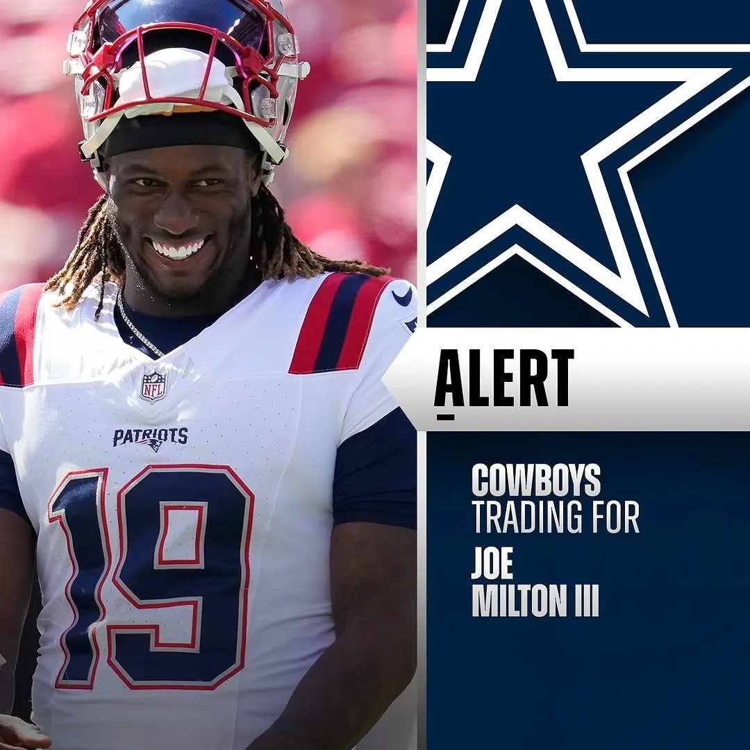 Patriots Trade QB Joe Milton III to Dallas Cowboys