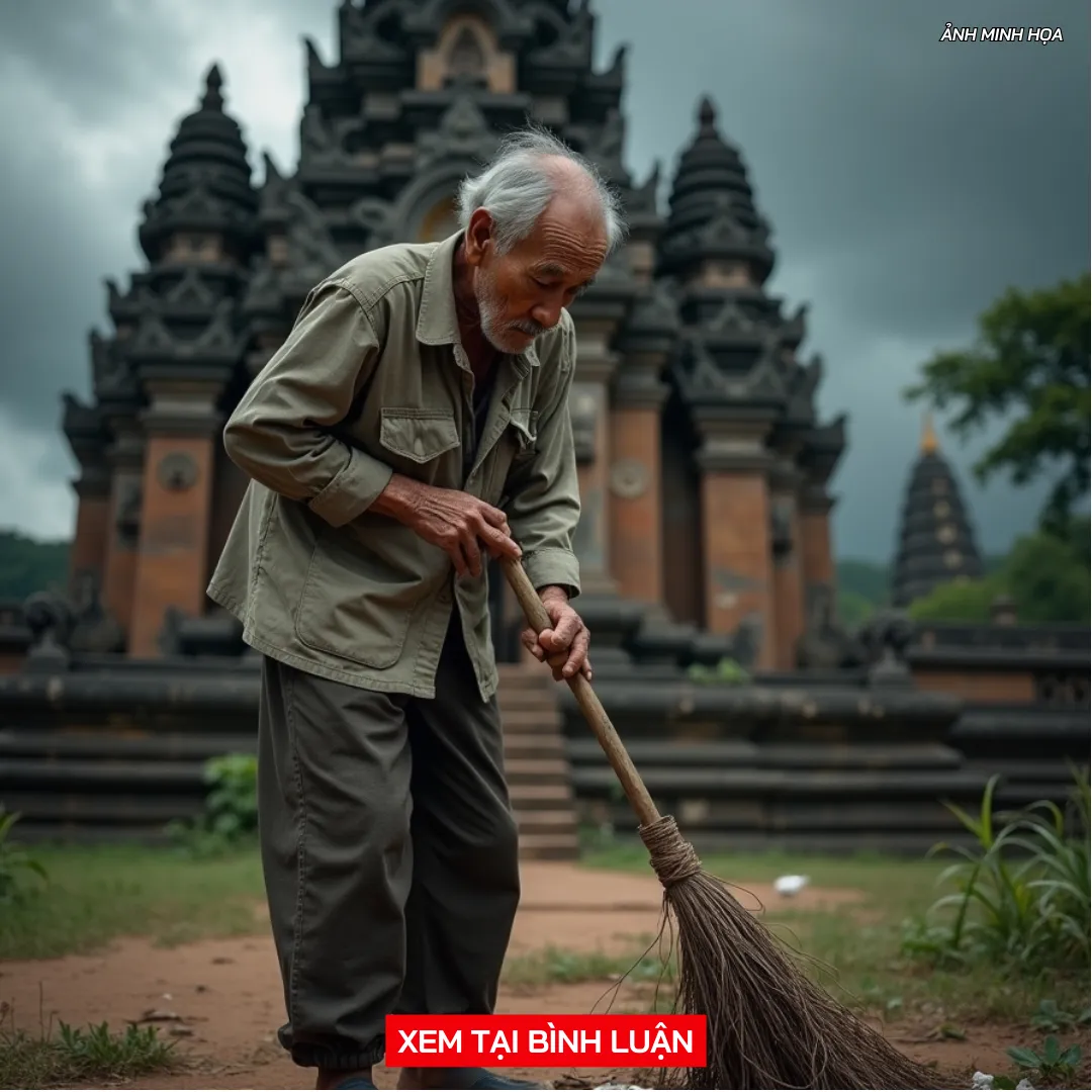 Người cha già lặng lẽ bỏ nhà lên chùa quét lá, nói rằng "cho thanh tịnh tuổi già", vì không muốn làm phiền các con đang “bận lập nghiệp”. Khi ông mất, sư thầy trao cho các con quyển sổ tay của ông khiến những người con ch:ết l:ặng...