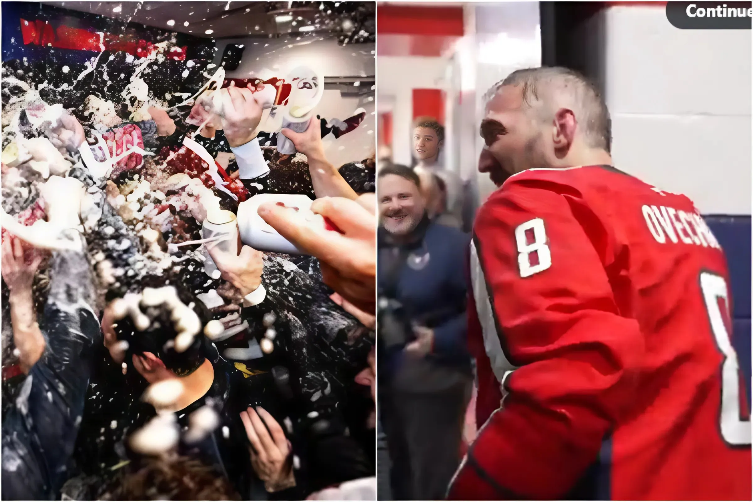 Capitals Teammates Douse Alex Ovechkin in Beer Celebration for 894th Goal: 'Best Shower Ever!' trucc