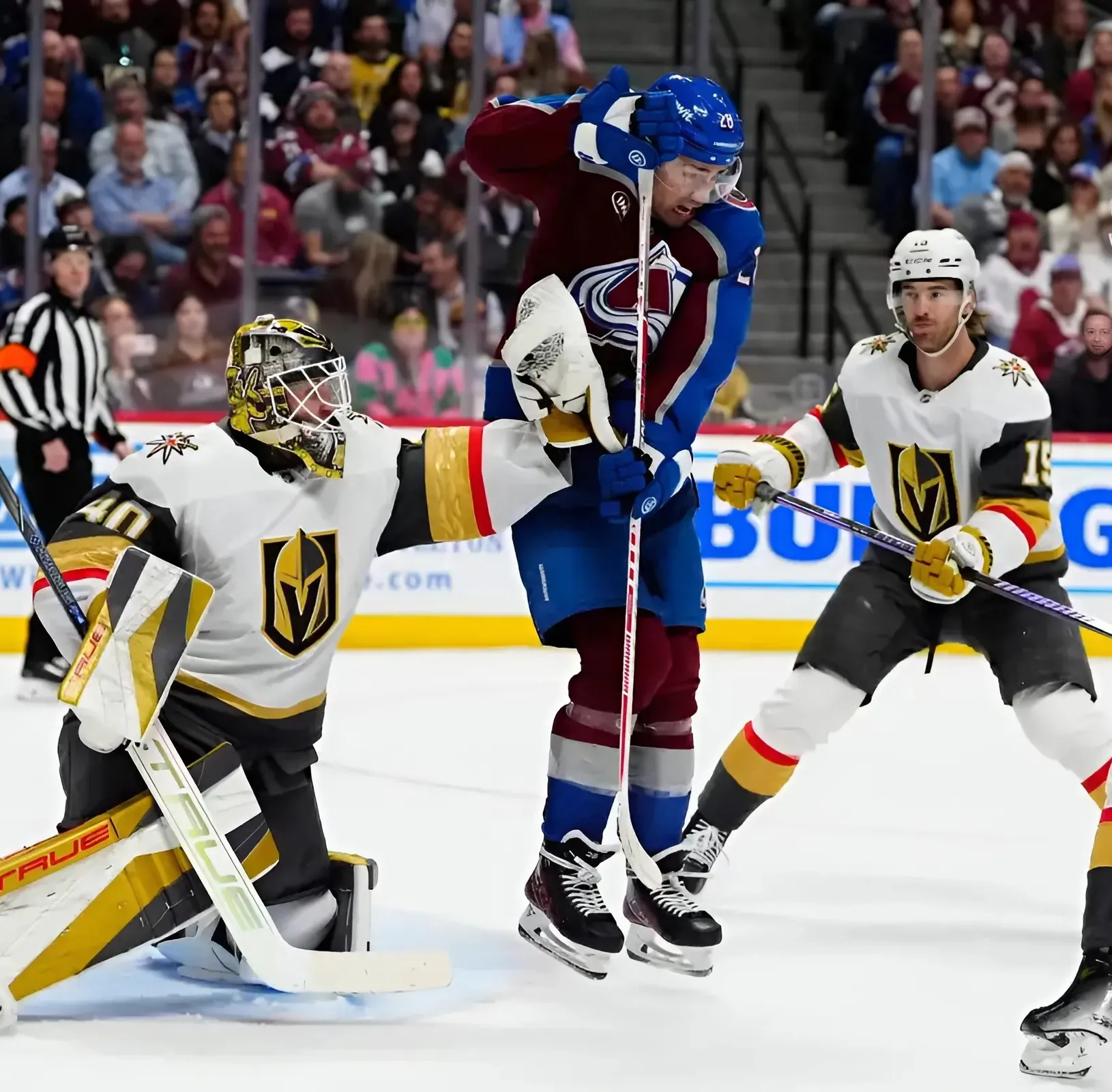 Shorthanded Golden Knights fall 3-2 to Avalanche in shootout but clinch home-ice in round one Shorthanded Golden Knights fall 3-2 to Avalanche in shootout but clinch home-ice in round one