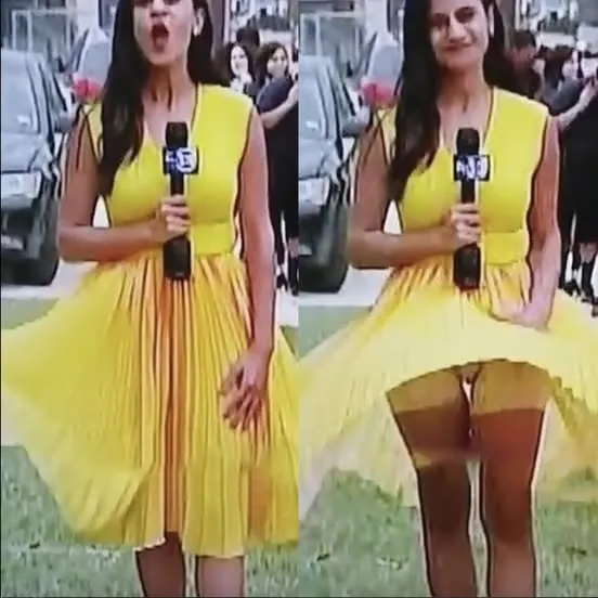 Reporter’s Windy Wardrobe Malfunction Goes Viral in Hilarious Live TV Moment