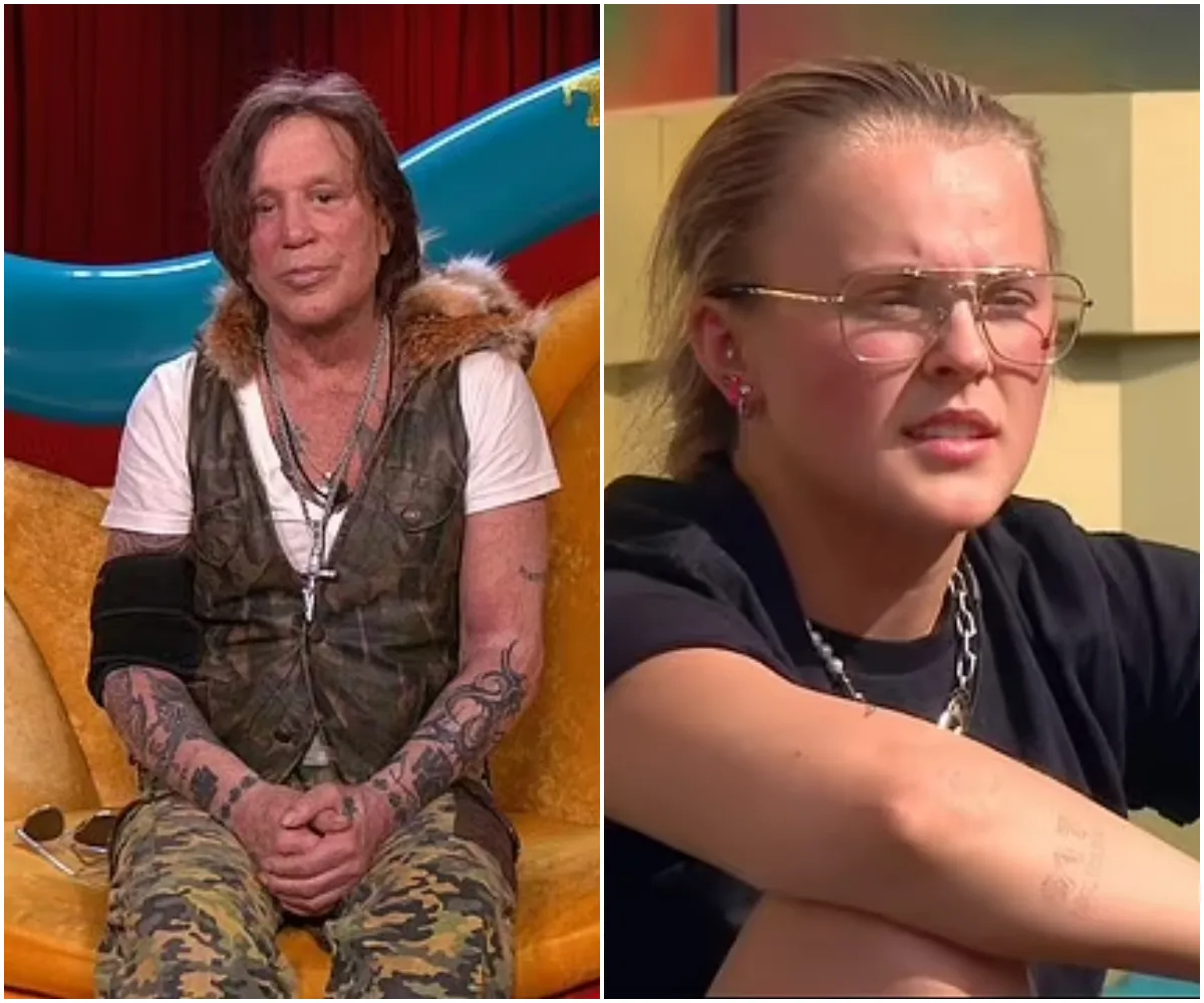 Mickey Rourke's pal claims the CBB star, 72, is of a 'different generation' and isn't 'trying to offend gay people' - before accusing JoJo Siwa, 21, of 'overreacting'... - suong