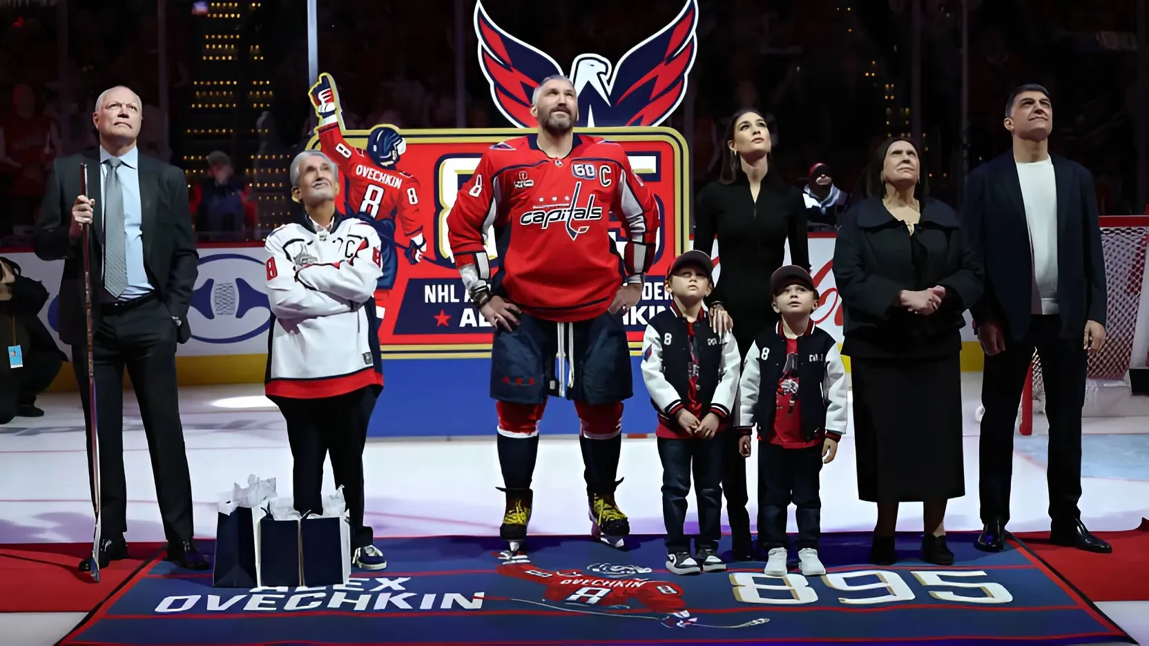 Ovechkin and Capitals Honor Record-Breaking NHL Goals Achievement in Spectacular Pregame Ceremony trucc