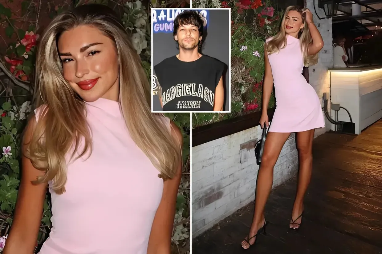 Zara McDermott looks pretty in pink as she wears mini-dress in Los Angeles after ‘confirming’ Louis Tomlinson romance