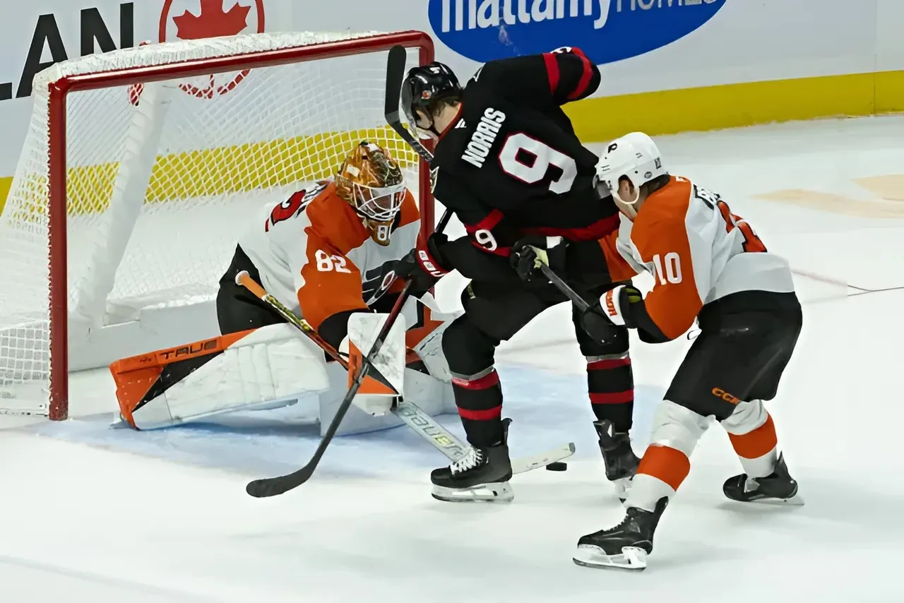 Philadelphia Flyers fall to playoff-bound Ottawa Senators, 4-3, in overtime