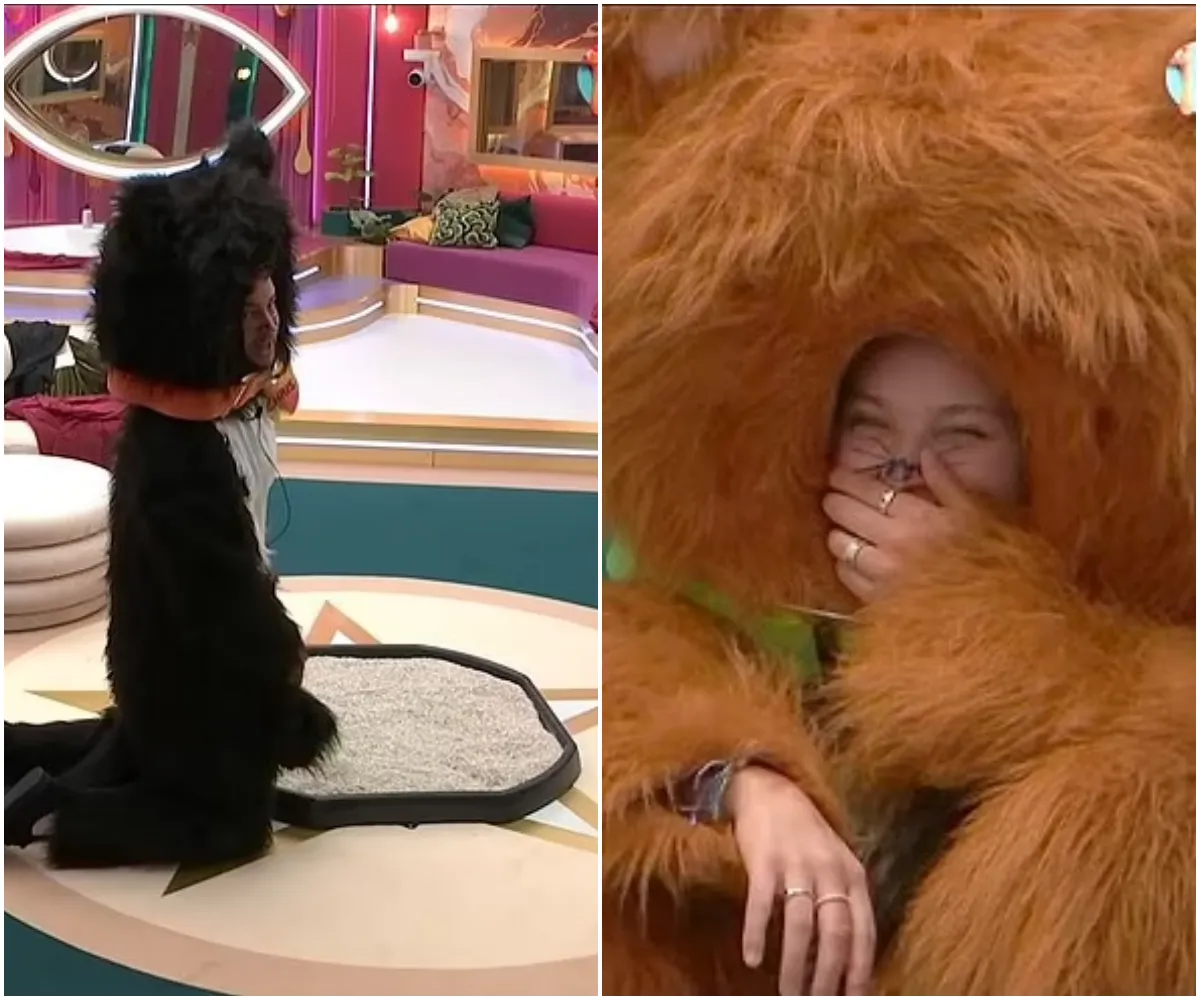 Celebrity Big Brother's Chris Hughes is branded 'disgusting' as he urinates in a litter tray and wipes it away with his bare hands in front of JoJo Siwa - suong