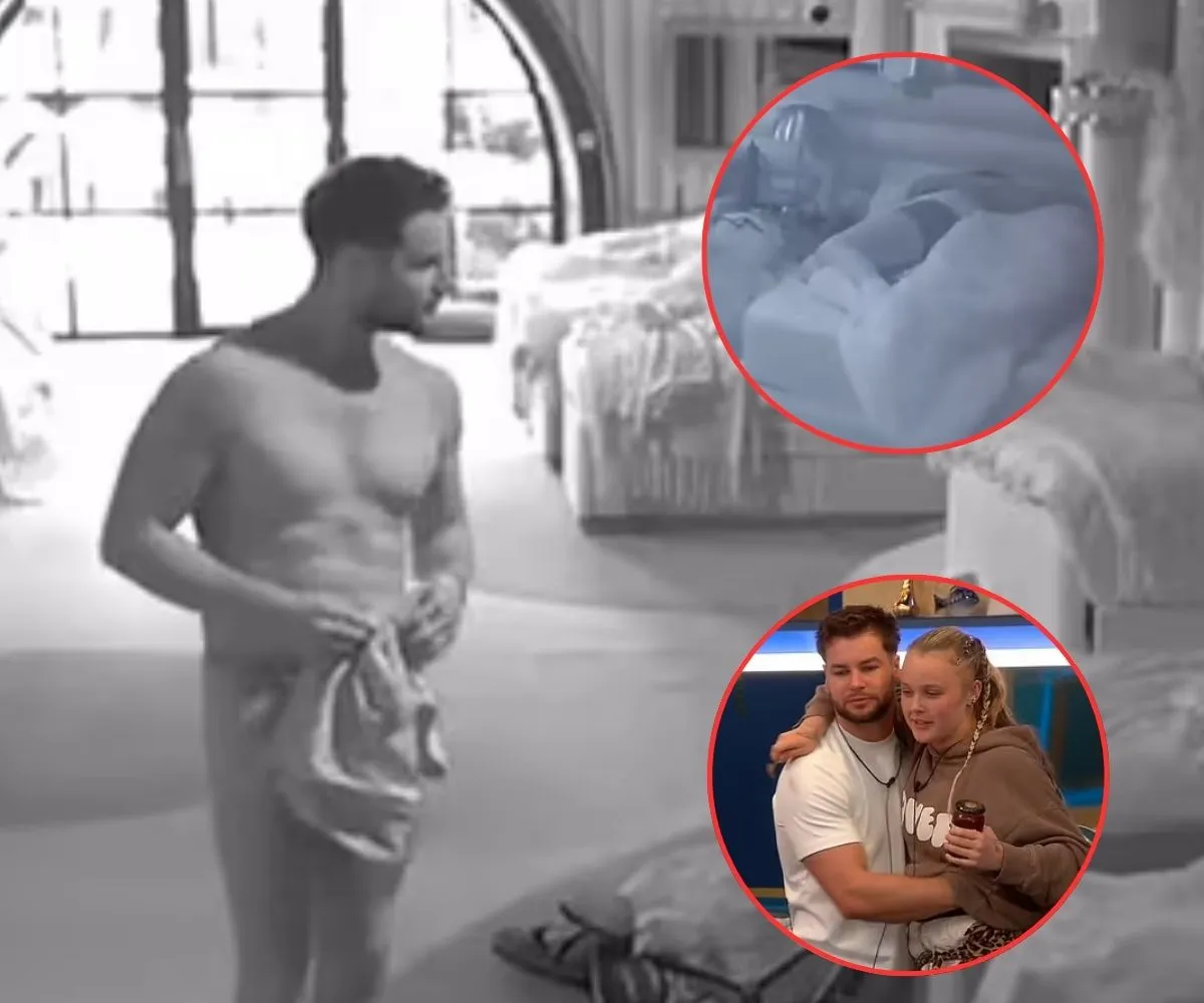 Celebrity Big Brother's Chris Hughes, 32, caught in 'creepy' exchange with JoJo Siwa, 21, as underwear-clad star pushes for cuddles in bed - suong