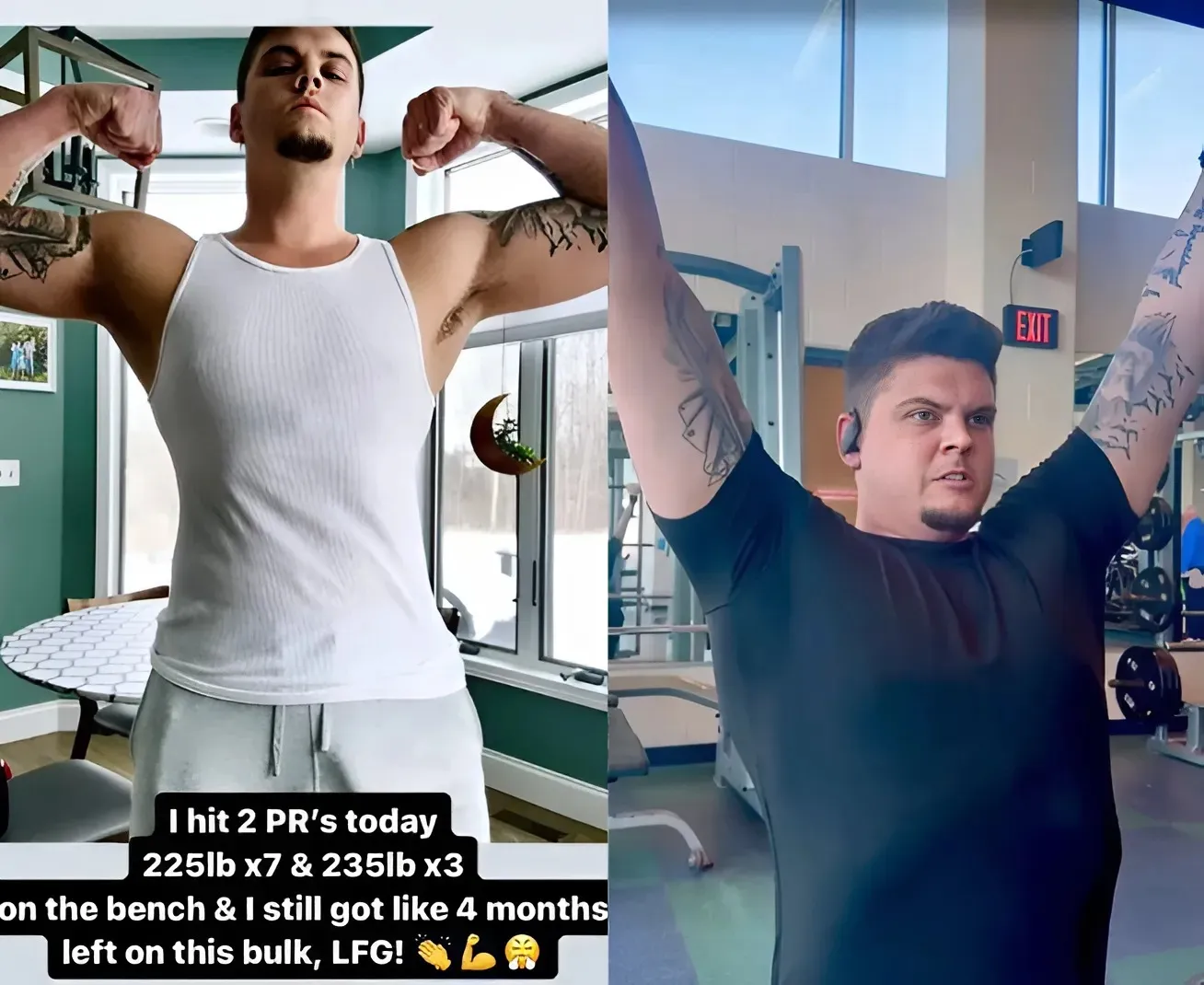 Teen Mom’s Tyler Baltierra hits the gym in just sweatpants and muscle tank as fans praise his ‘sexy glow up’