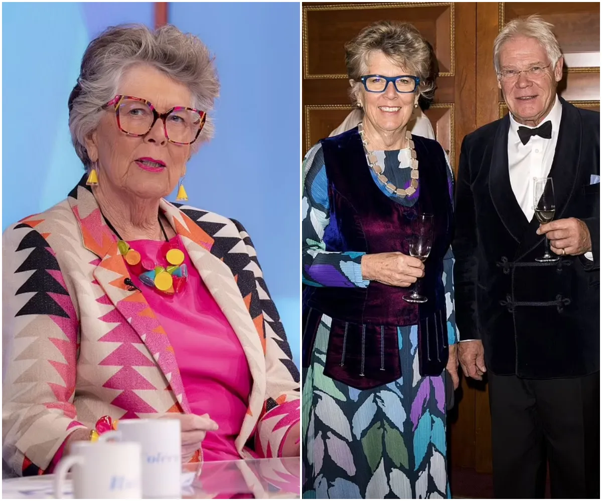 Prue Leith, 85, admits she 'hasn't got much longer left' and is being 'pretty close' to needing a carer as she leans on beloved husband John Playfair for support - suong