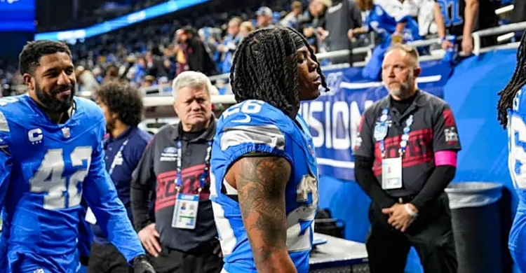 Jahmyr Gibbs Attends WWE WrestleMania 41