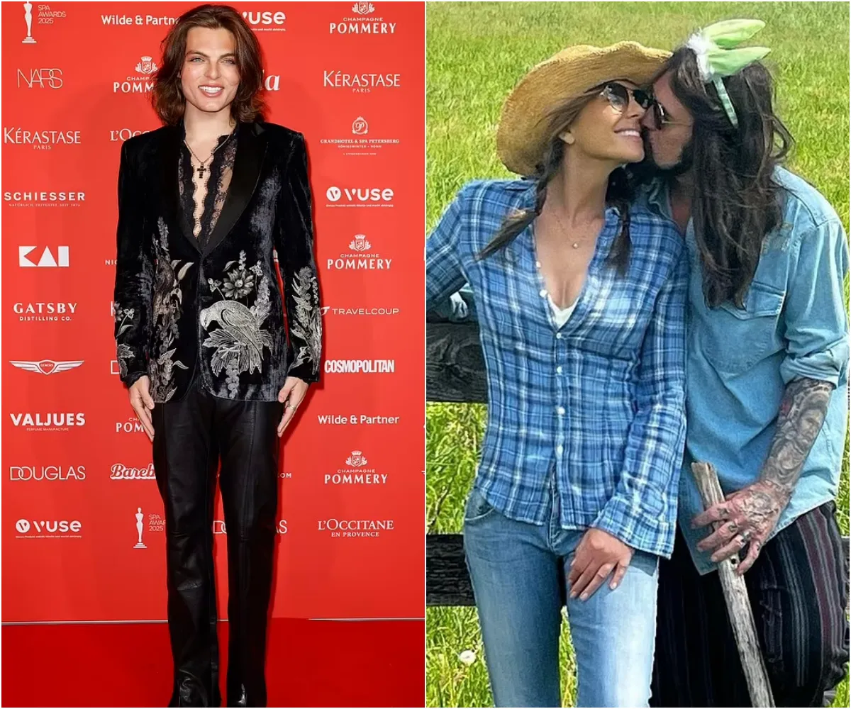 Liz Hurley's lookalike son Damian, 23, has surprising reaction to her shock romance with Billy Ray Cyrus - suong