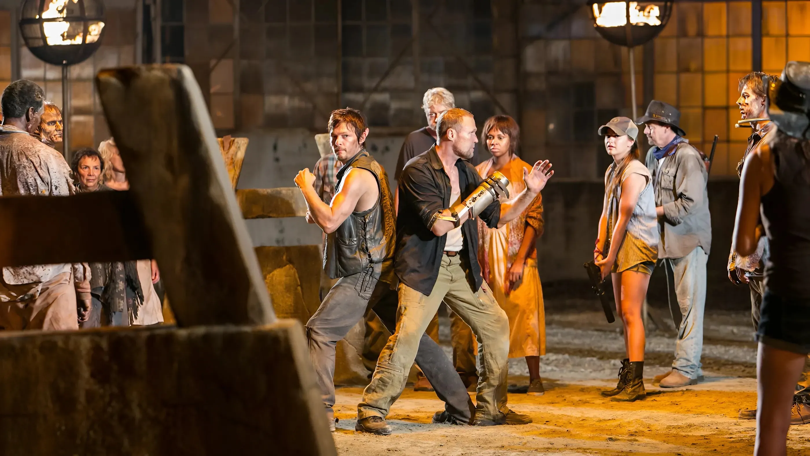 Classic scenes from The Walking Dead featuring Daryl Dixon at death's door