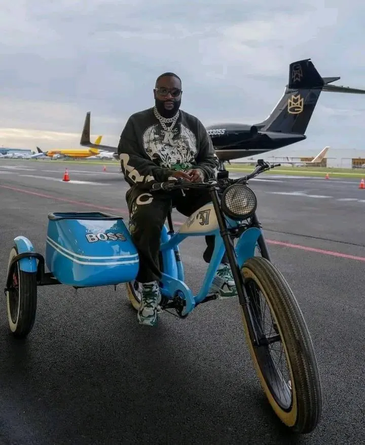 Rick Ross Redefines Luxury — Riding a Custom Tricycle Next to His Private Jet Rick Ross Redefines Luxury — Riding a Custom Tricycle Next to His Private Jet