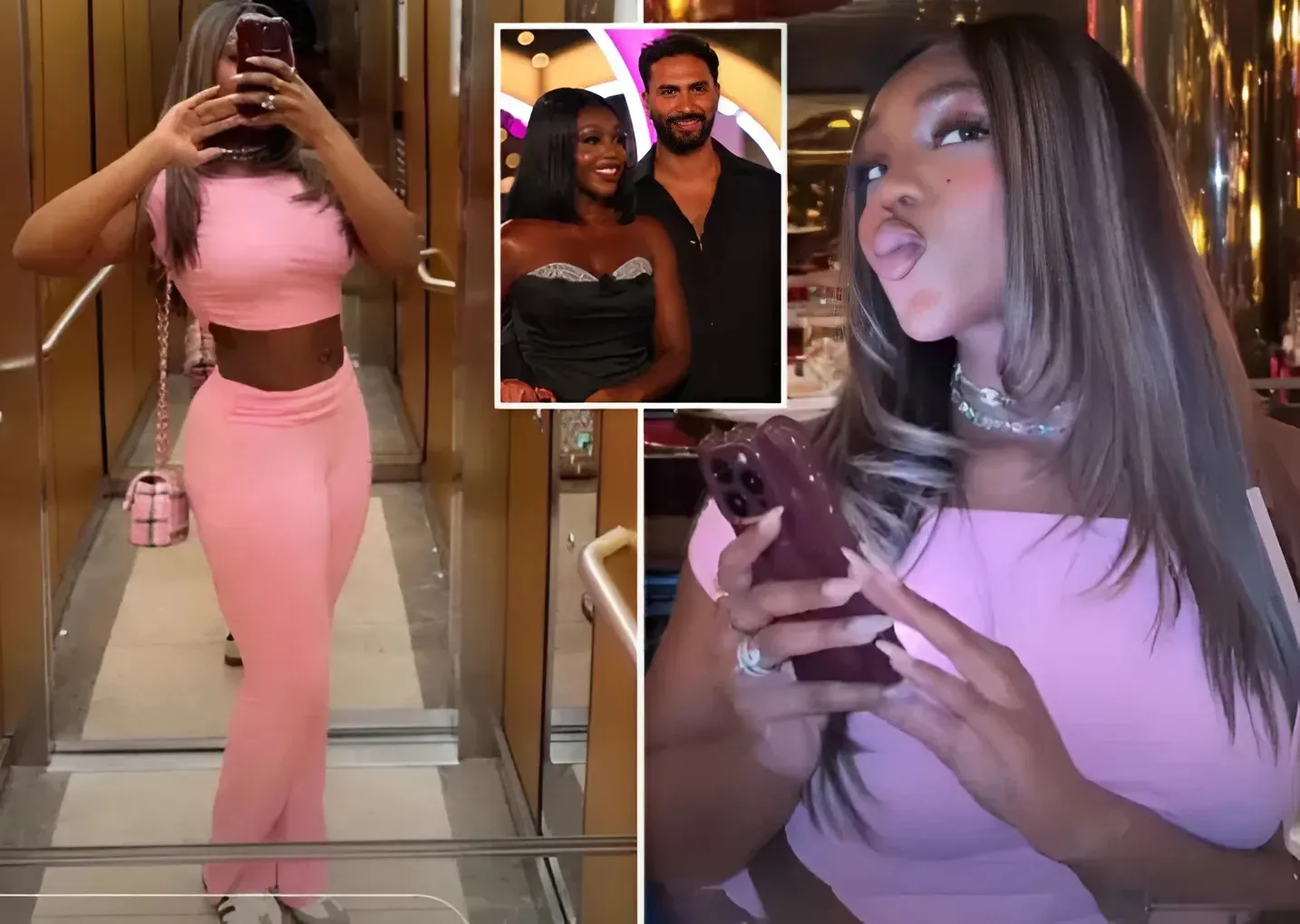 Love Island’s Whitney Adebayo shows ex Lochan what he’s missing on night out with co-star after he dumped her