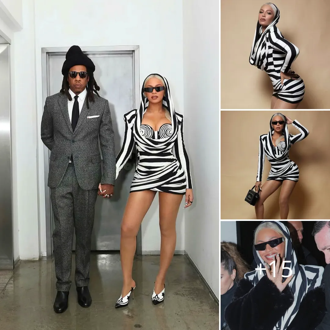 Beyonce shows off her incredibly long legs in a low-cut mini dress during a glamorous appearance with Jay-Z and mom Tina