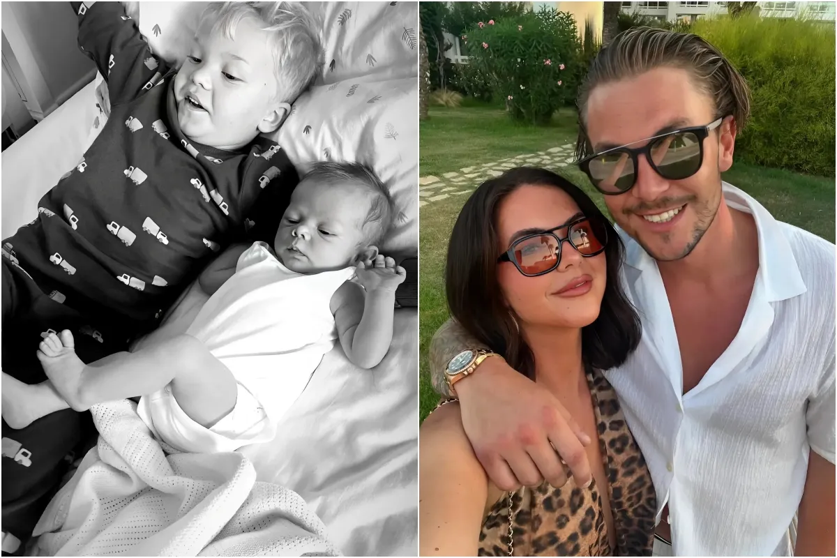 Towie’s Shelby Tribble shares first photo of newborn baby son together with his brother after welcoming b... ngocc