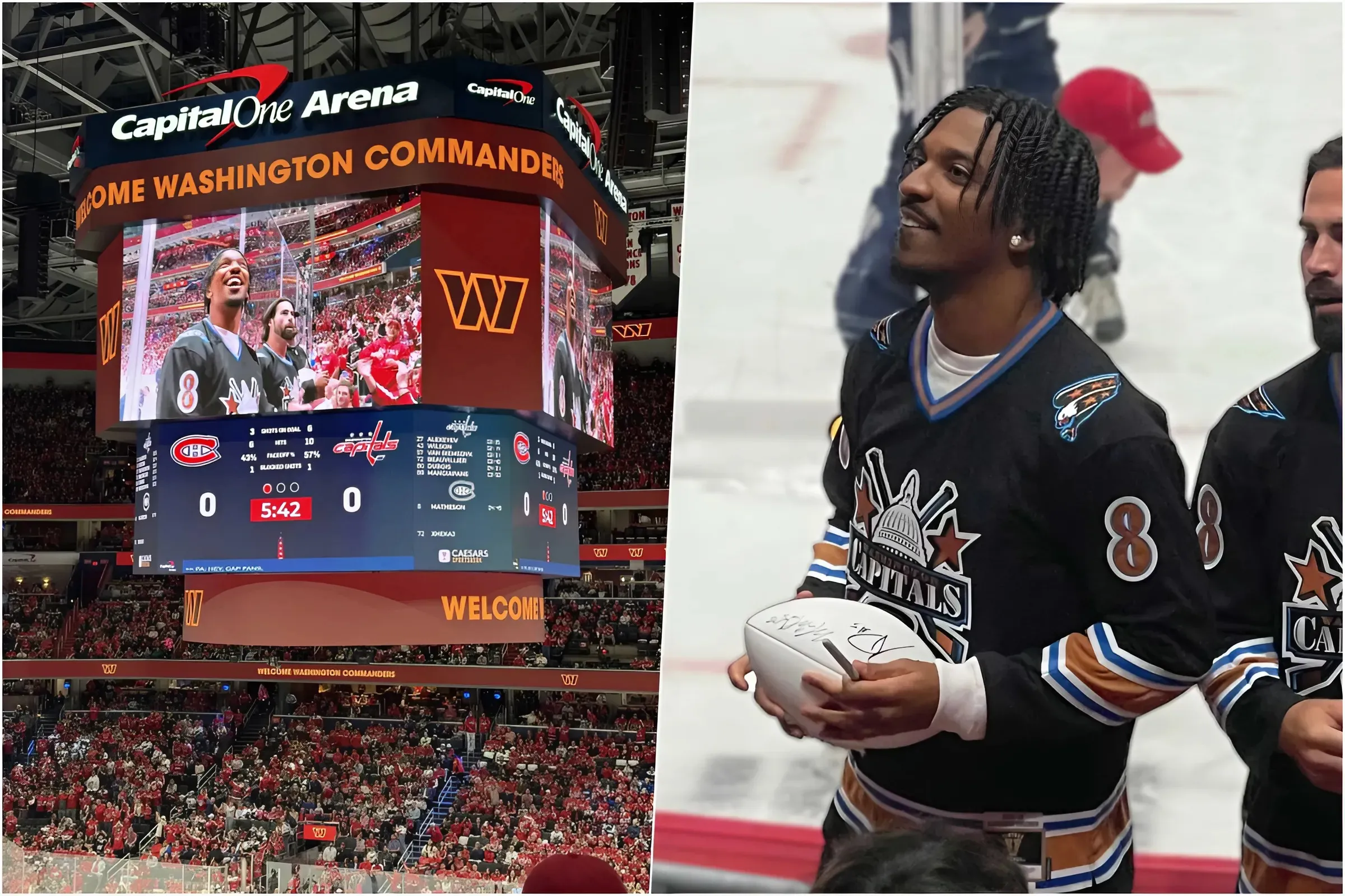 Jayden Daniels spotted at Game 2 of Capitals-Habs playoff series sporting Alex Ovechkin rookie year jersey trucc