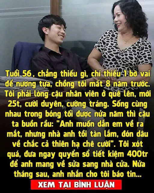 Góa chồng 5 năm thì ng-ã vào vòng tay cậu trai trẻ 25 t-uổi