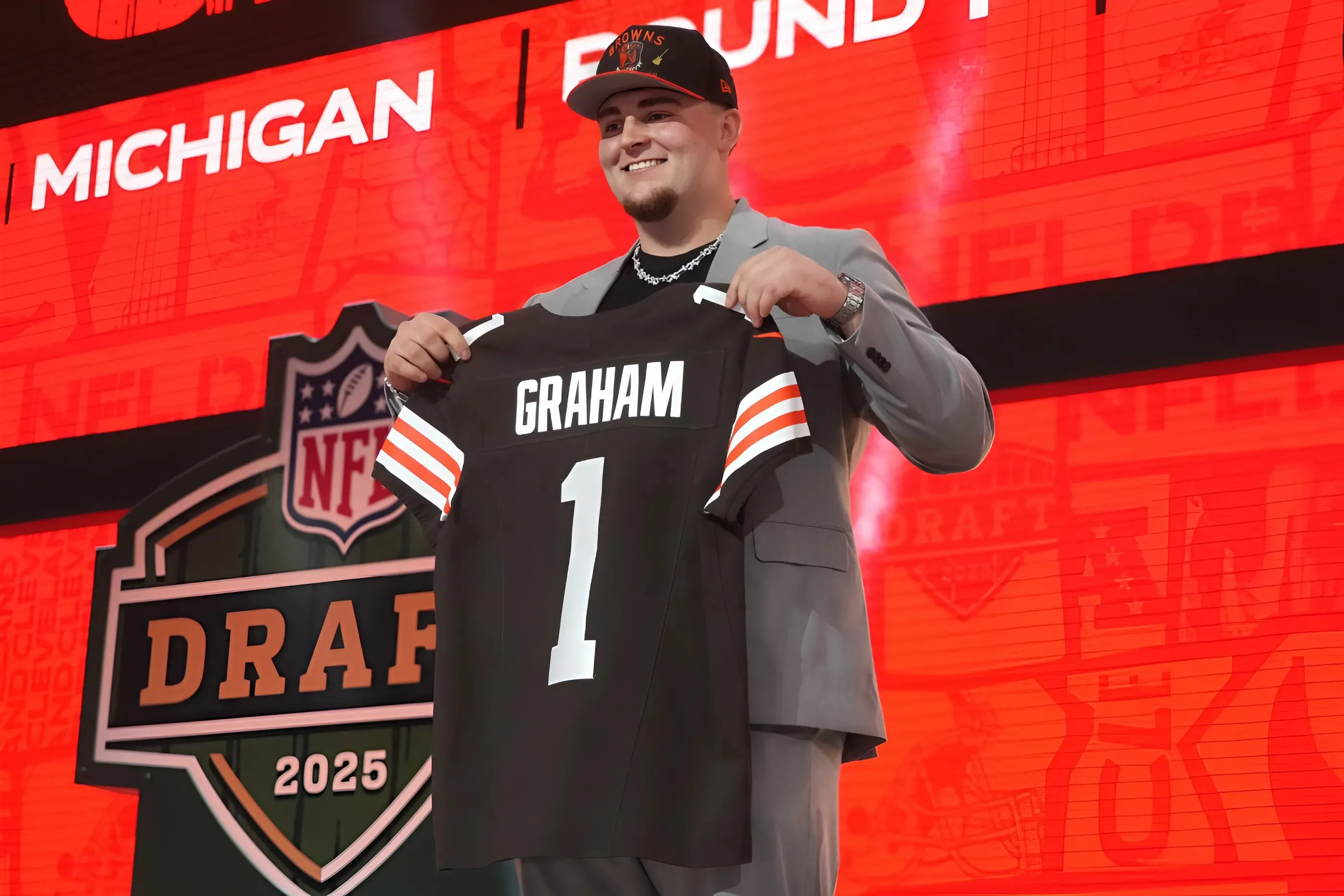 Who Browns drafted No. 5 after trading No. 2, passing on another deal
