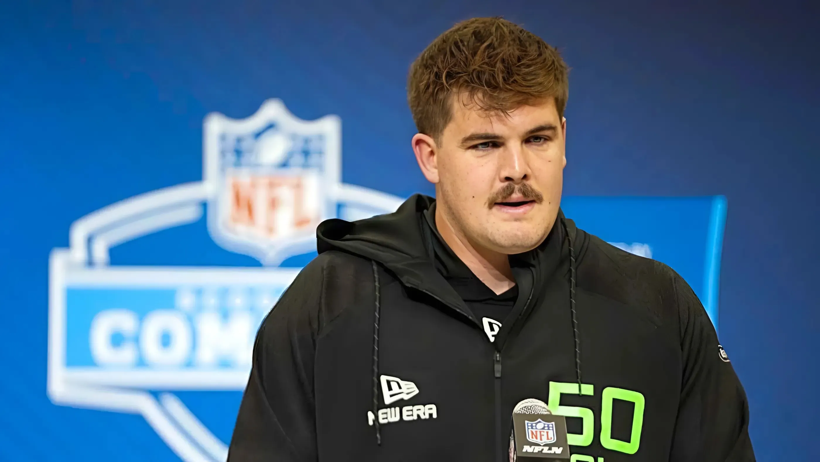 Seahawks draft pick Grey Zabel celebrates in the most offensive lineman way imaginable