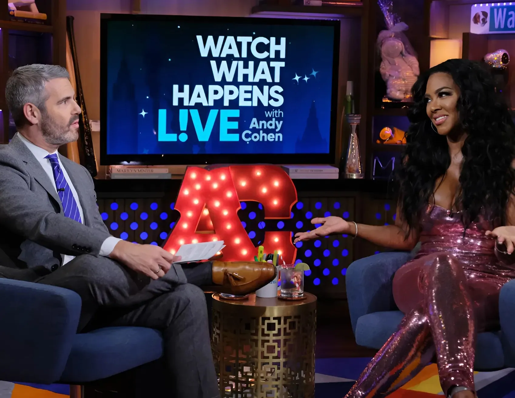 Andy Cohen Caught Offguard With Kenya Moore RHOA Return Questions