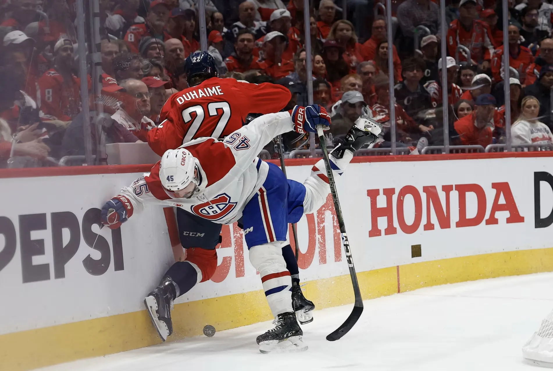 Capitals undefeated in playoffs since Brandon Duhaime started eating the lineup card pregame: ‘That’s Doggy, that’s what he does’