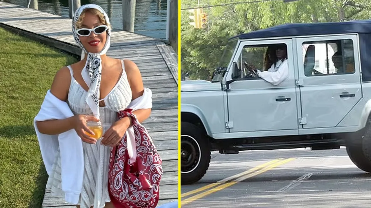 Beyonce and Jay-Z enjoy fun trip to The Hamptons with daughter Blue Ivy in classic Land Rover