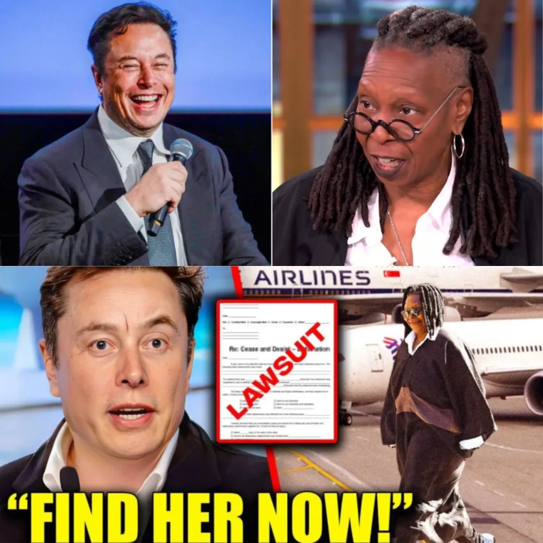 Elon Musk's $80 Million Lawsuit Against Whoopi Goldberg Caused Her Sudden Departure From the Country: The Real Meaning Behind the Move Revealed