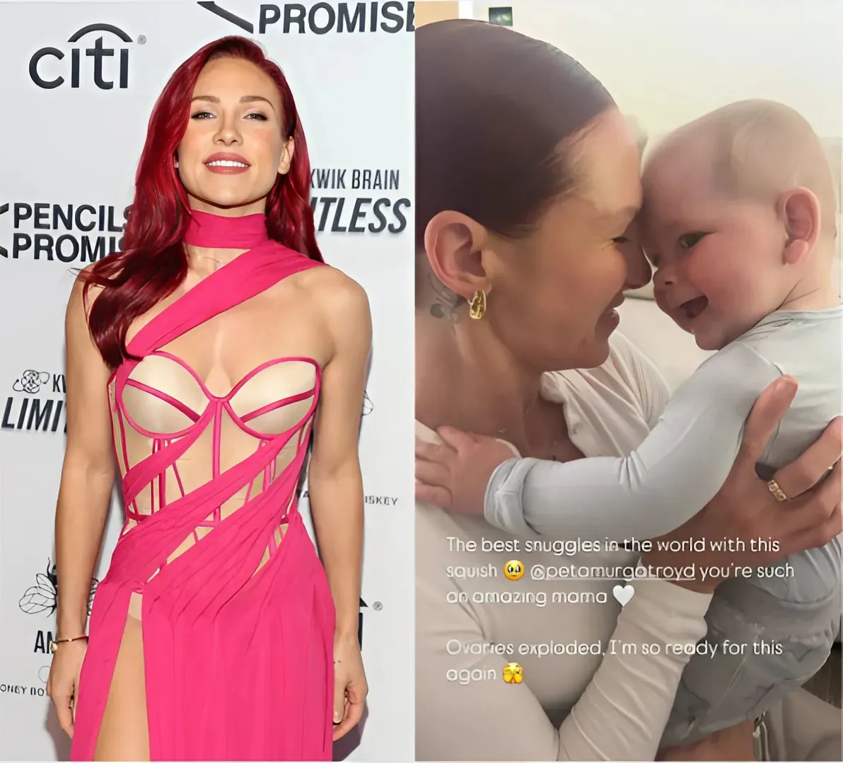 ‘DWTS’ Alum Sharna Burgess Jokes Her ‘Ovaries Exploded’ After Meeting Peta Murgatroyd’s Baby ‘DWTS’ Alum Sharna Burgess Jokes Her ‘Ovaries Exploded’ After Meeting Peta Murgatroyd’s Baby