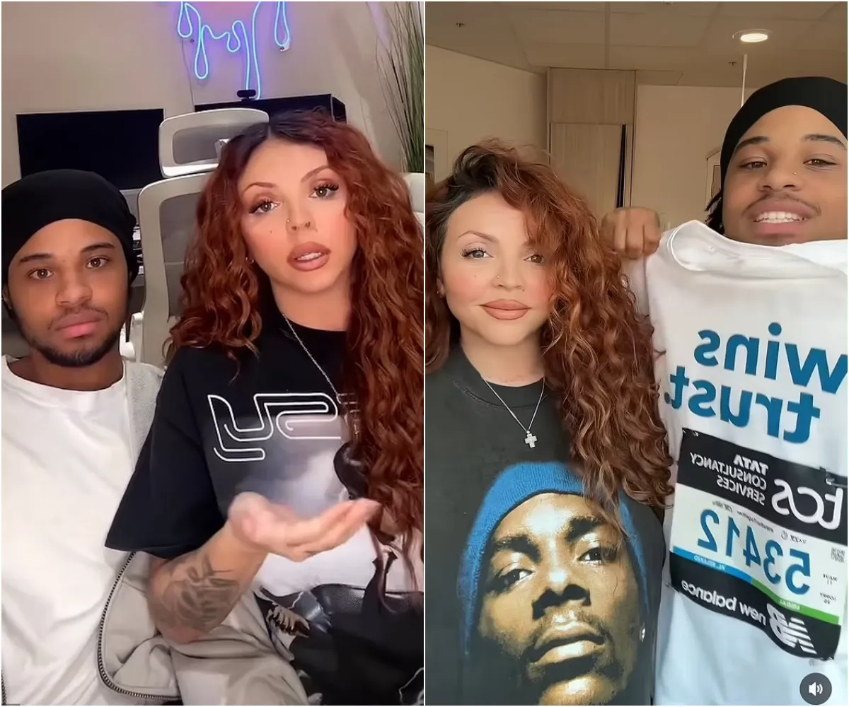 Pregnant Jesy Nelson shares emotional post from her hospital bed as she watches boyfriend Zion Foster run the London Marathon 'for our babies' - suong