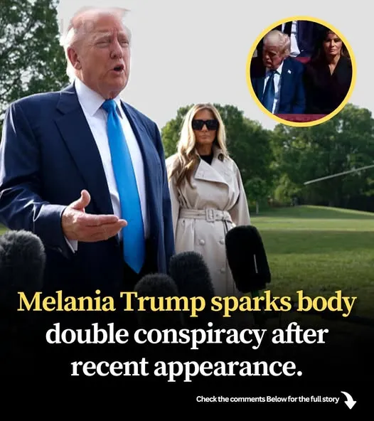 A ‘body double’ theory is sparked by Melania Trump after someone notices something about her recent appearance. A ‘body double’ theory is sparked by Melania Trump after someone notices something about her recent appearance.