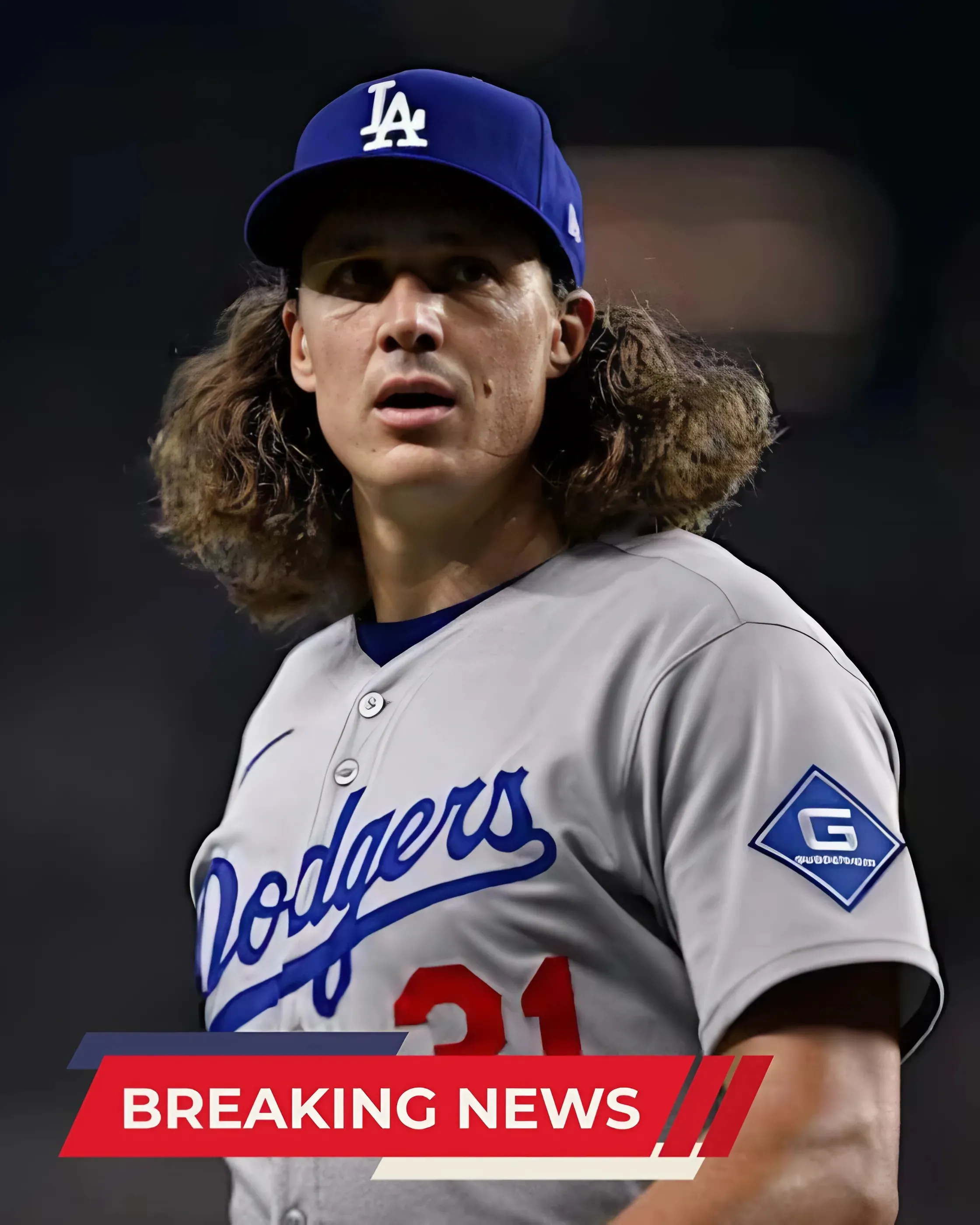 Tyler Glasnow Had Saddest Reaction to Latest Injury After Leaving Dodgers Game