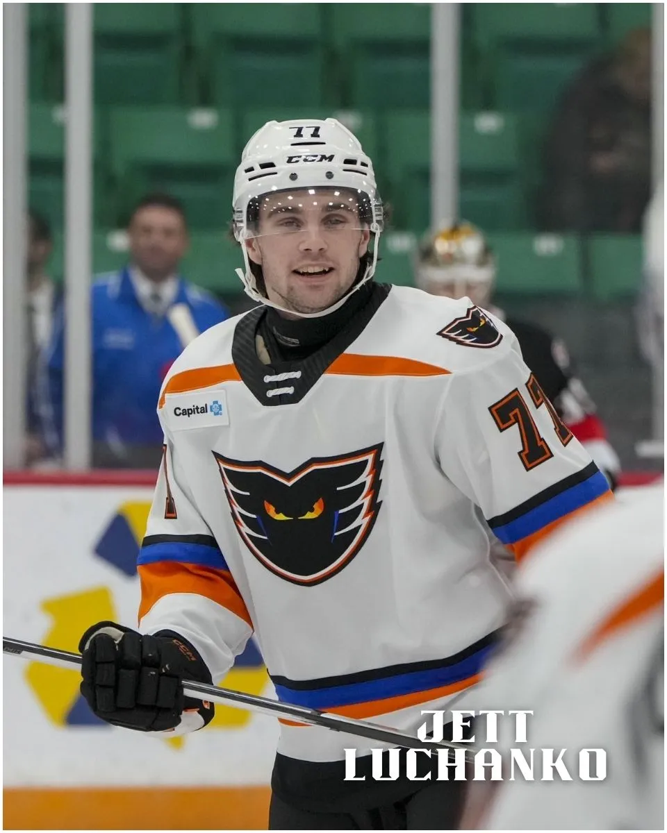 Jett Luchanko is now tied for the AHL lead in points in the Calder Cup Playoffs
