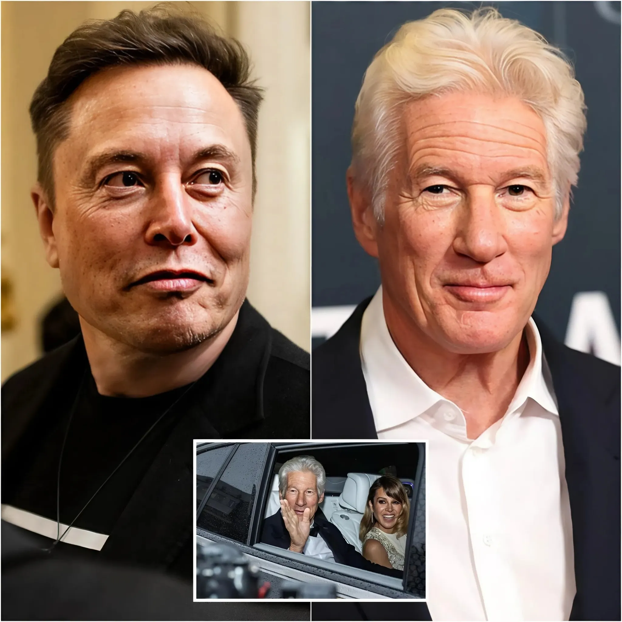 Sad news: Richard Gere has sold all of his real estate and moved to Spain with his family. He vowed never to return to the United States because he didn't want to breathe the same air as Elon Musk