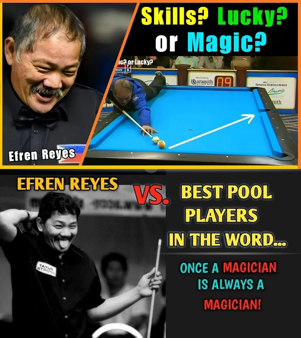 🔥Efren bata Reyes vs the best pool players in the world. "Once a Magician is always a Magician!"