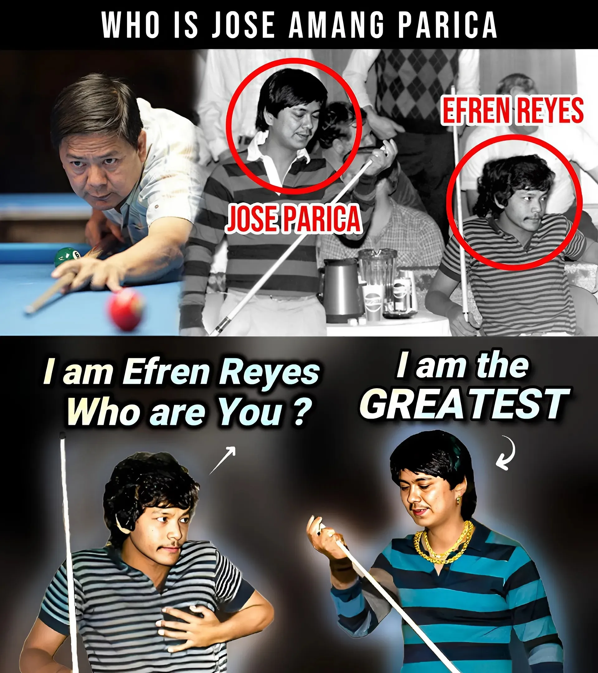 Shocking Battle: Jose Parica - The Nightmare of Young Talents Faces Efren Reyes!