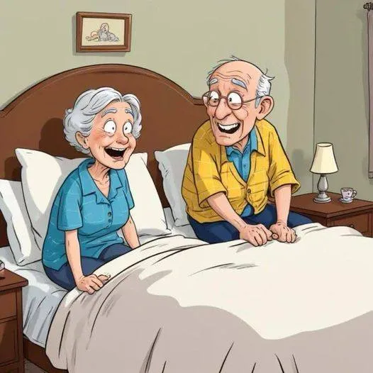 9. JOKE OF THE DAY: An elderly couple had just crawled into bed when the old man let