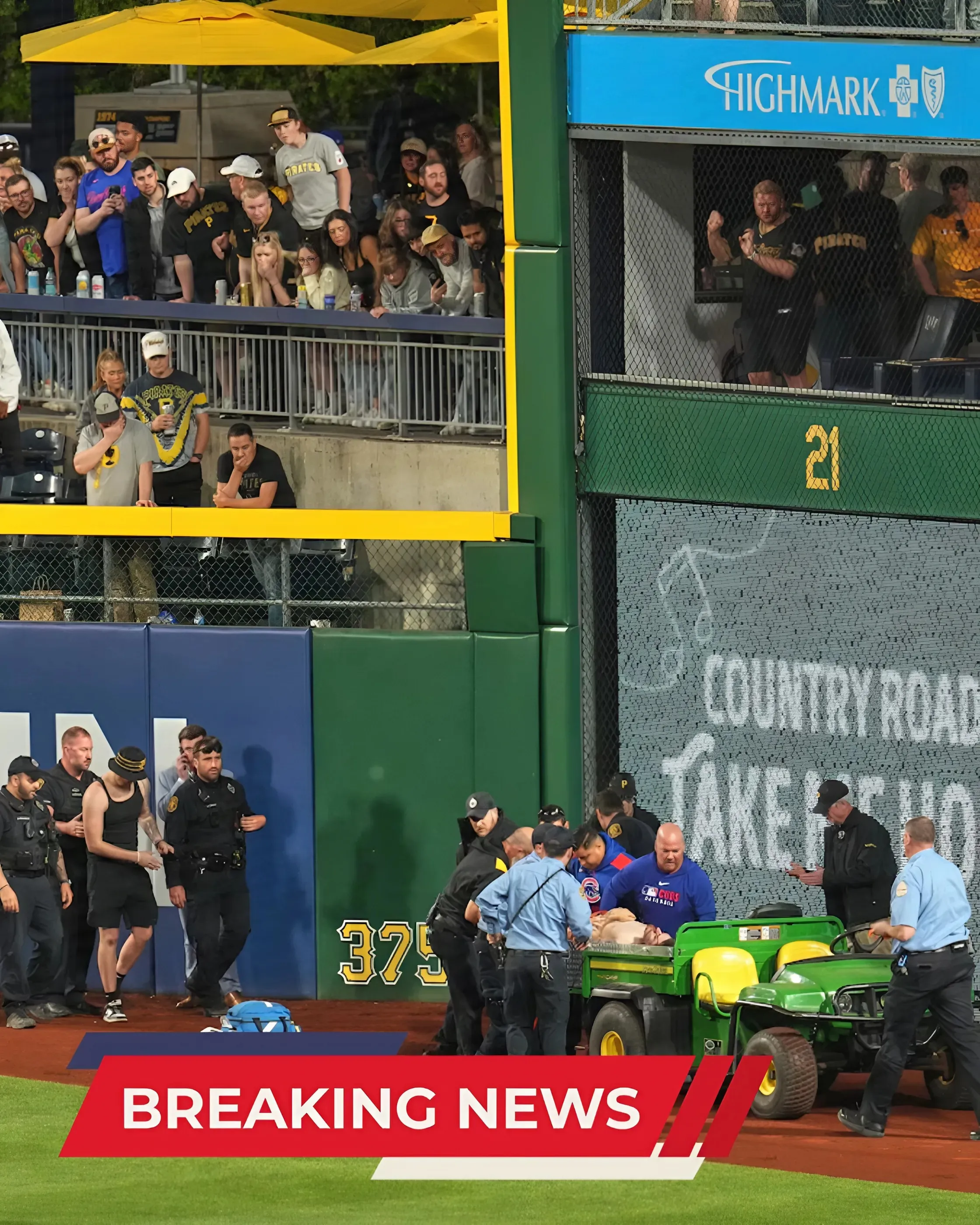 Update emerges on fan who fell 20-plus feet at PNC Park during Pirates-Cubs game
