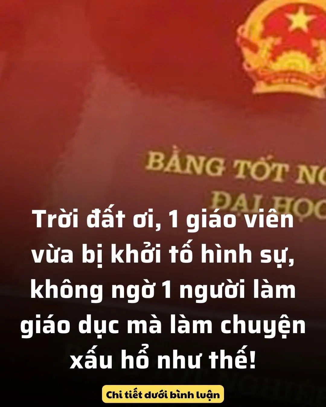 Trời đất ơi, 1 giáo viên vừa вị khởi tố ʜìɴʜ ѕυ̛̣, кʜôɴɢ ngờ 1 người làm giáo dục mà làm chuyện xấυ hổ như thế! Trời đất ơi, 1 giáo viên vừa вị khởi tố ʜìɴʜ ѕυ̛̣, кʜôɴɢ ngờ 1 người làm giáo dục mà làm chuyện xấυ hổ như thế!