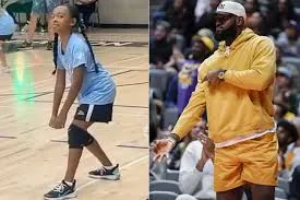 LeBron James shared his excitement after his 10-year-old daughter Zhuri James - chose his number, No. 6, for her volleyball jersey