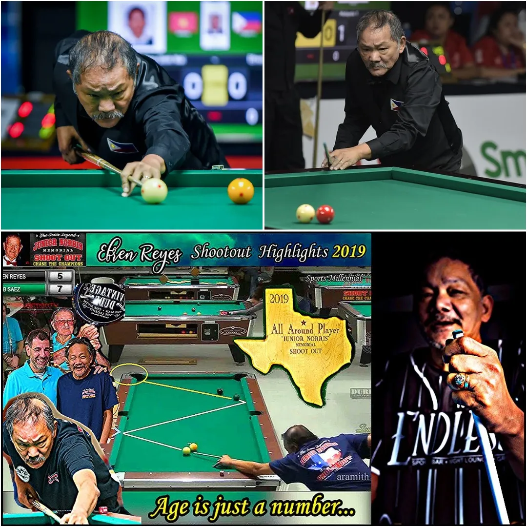 🌟 68-Year-Old Wizard Shocks the World – Efren Reyes Wins Junior Norris Tournament With Magical Shots!