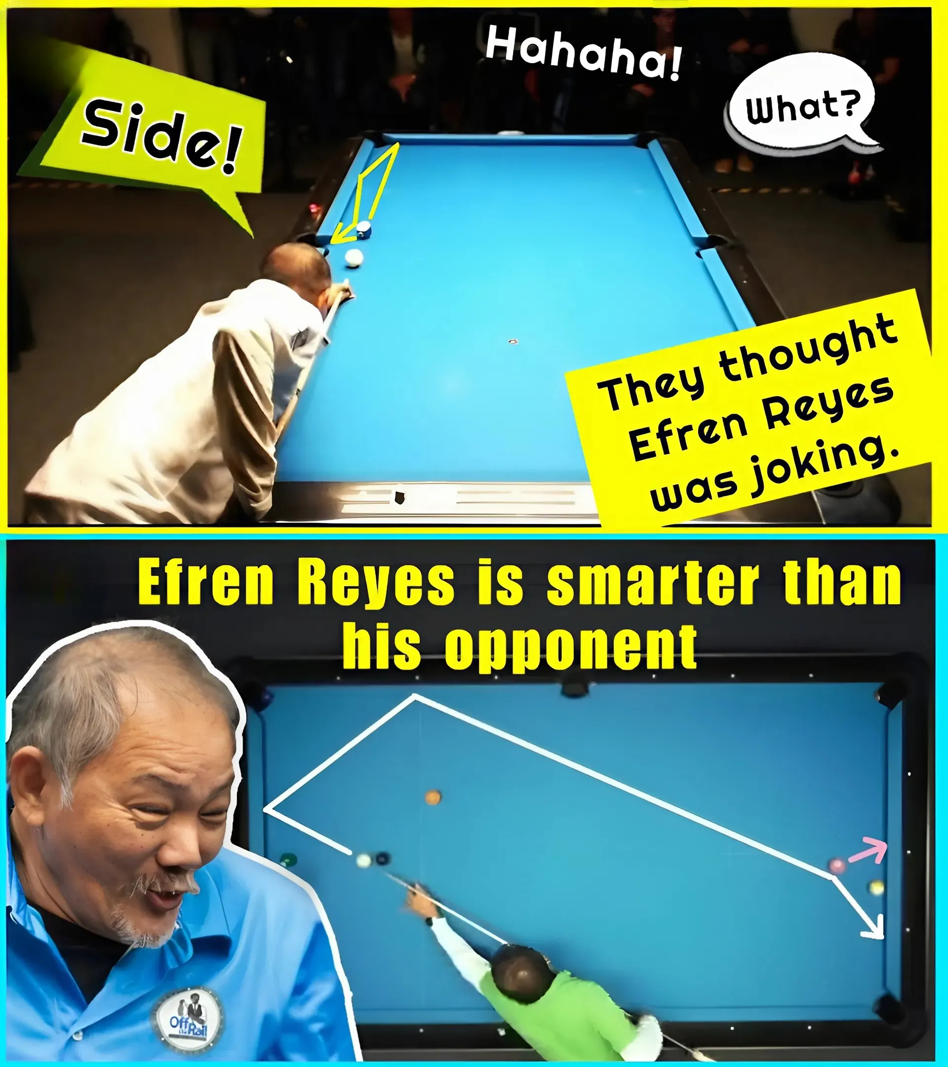 Unbelievable Precision: Efren Reyes' Masterclass in Safety Shots Shocks the Billiards World!