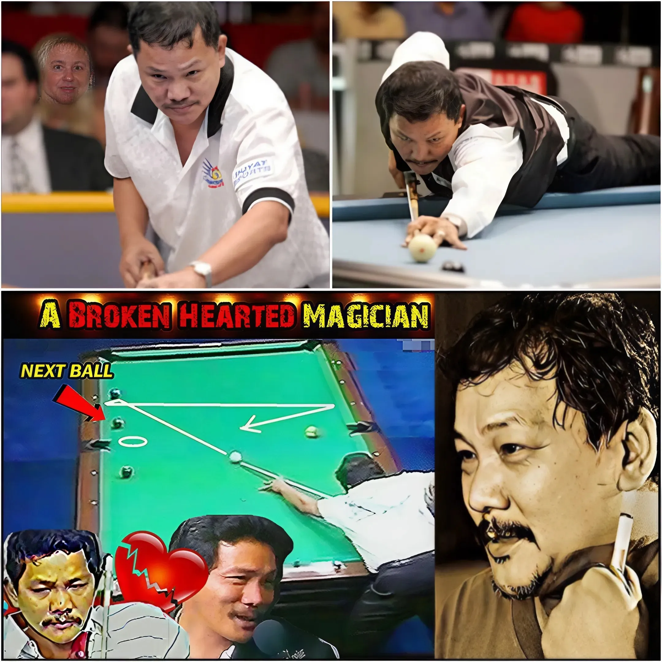 The Heart of a Legend! Despite His Heavy Sorrow, Efren Reyes Plays Like a God – This Is How a Legend Is Born!