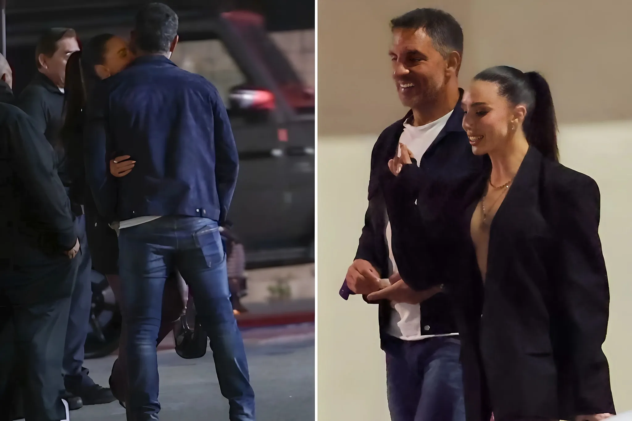 Mauricio Umansky was spotted sharing a kiss with a mystery woman during a night out