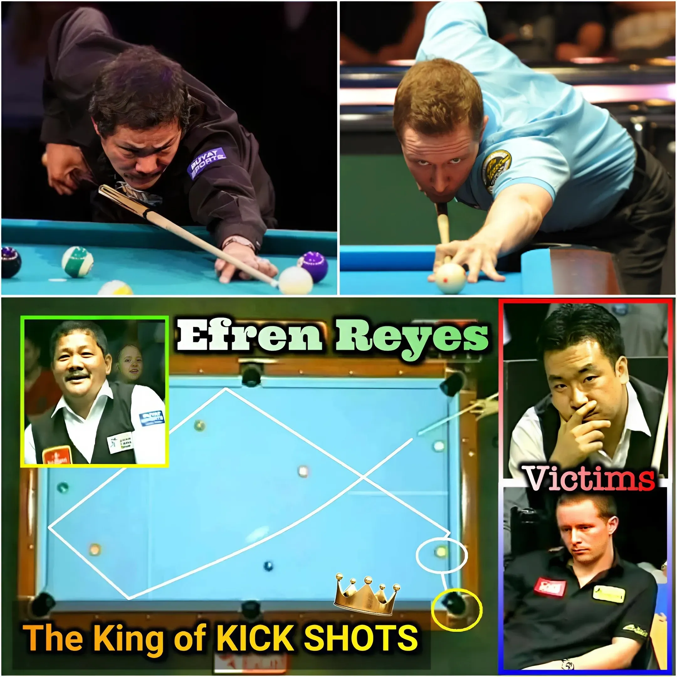 🌟 Kicking Legend! Efren Reyes Turns Every Difficult Angle Into A Masterpiece, Making The Whole Pool World Respect Him!