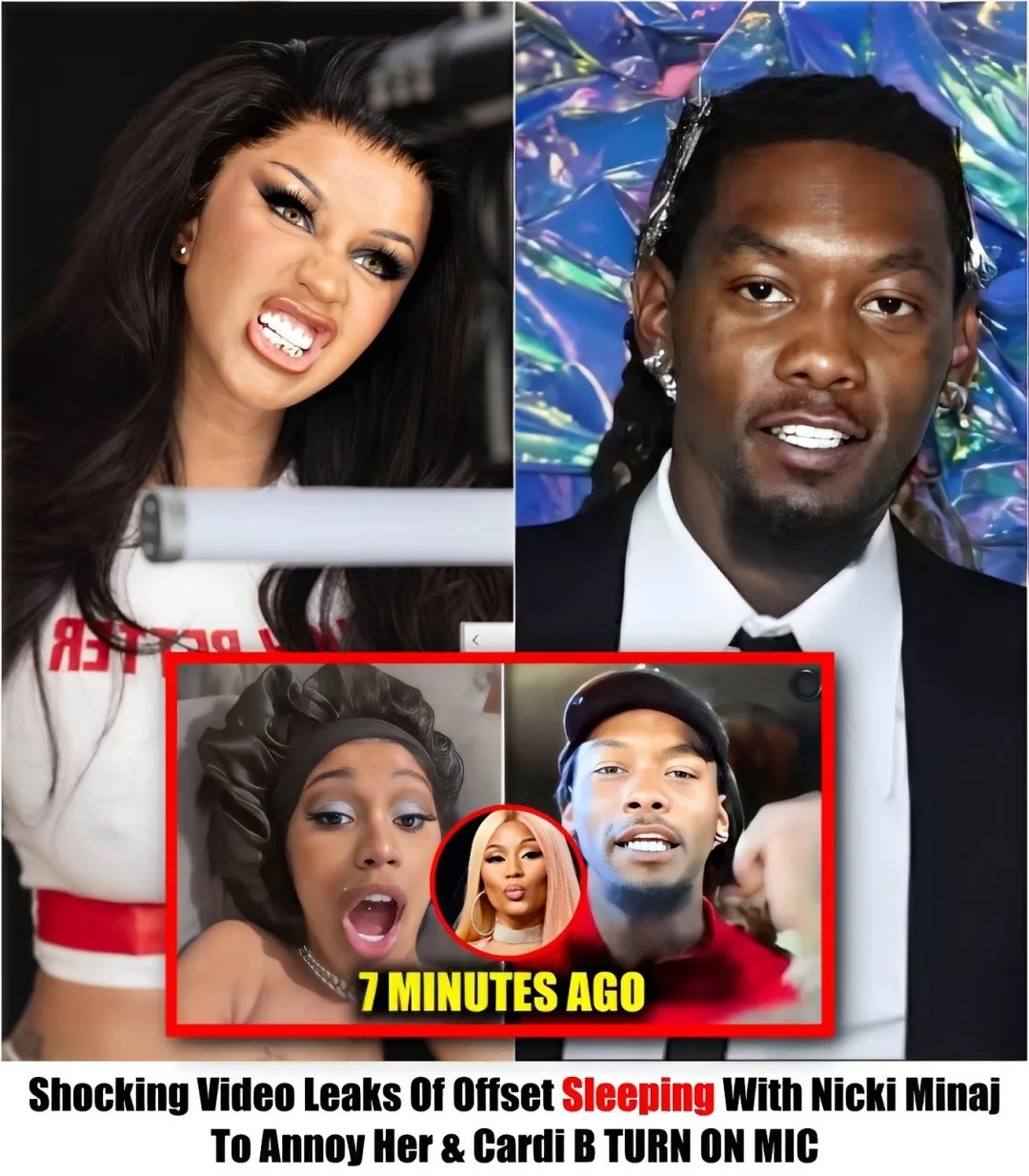 ‘Thot’ That Sleeps With Everybody - Cardi B responds to rumors that Offset slept with Nicki Minaj to annoy her