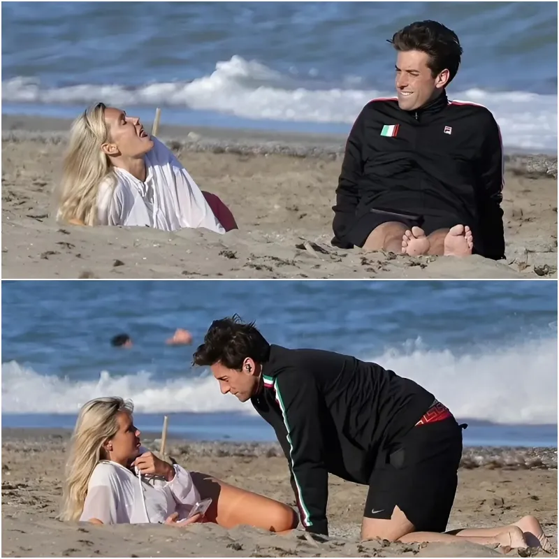 James Argent looks smitten as he enjoys a romantic getaway with model girlfriend Nicoline Artursson in Spain ngocc