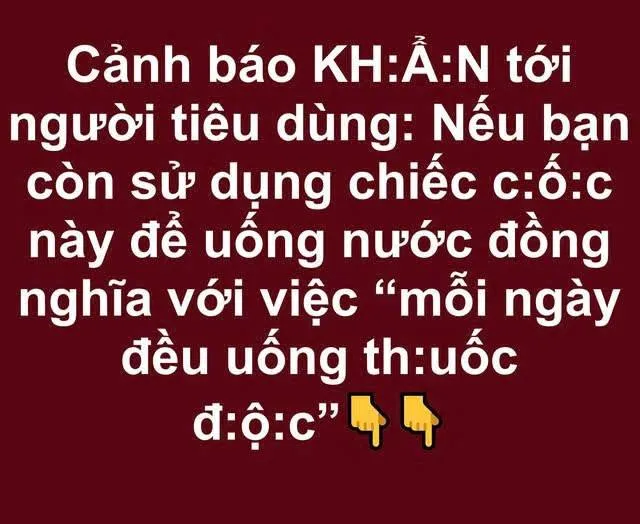Cảnh báo KH:ẨN tới người tiêu dùng lừ-a đa-ỏ