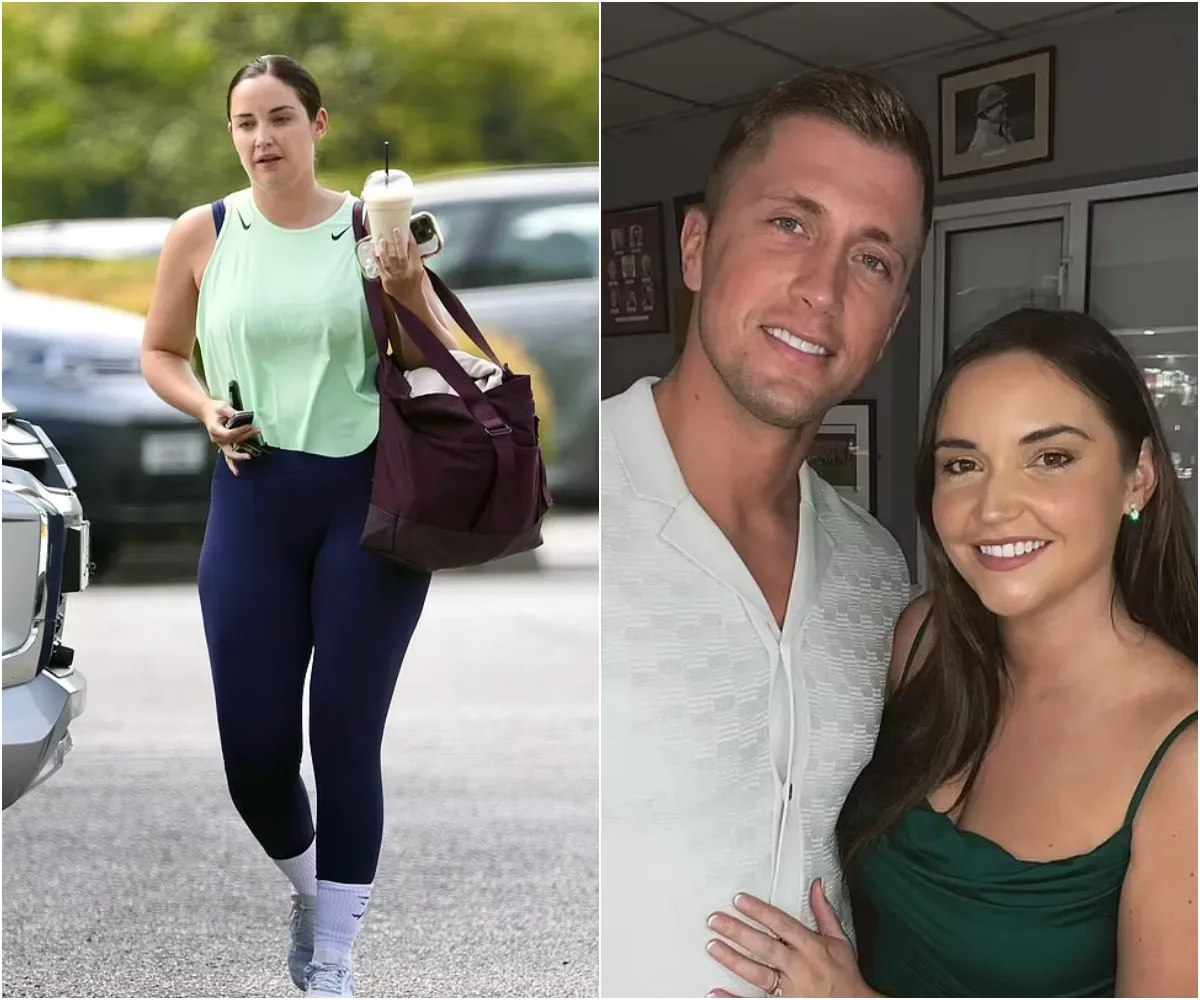 Jacqueline Jossa leaves the gym without her wedding ring on weeks after she and husband Dan Osborne went on 'make or break holiday' to save their marriage - suong